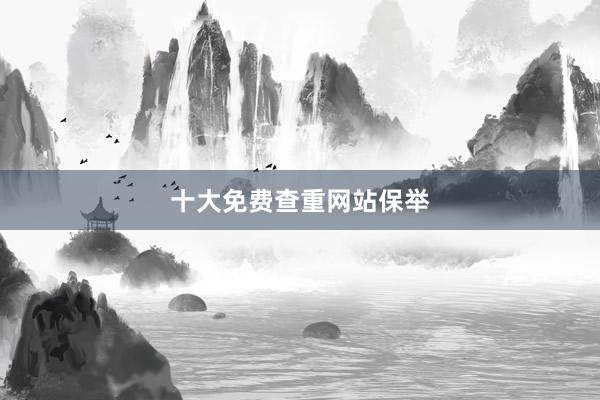 十大免费查重网站保举
